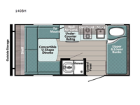 Trail Boss 140BH Floorplan Image