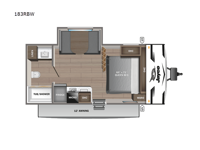 Jay Flight SLX 183RBW Floorplan Image