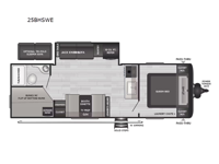 Hideout 25BHSWE Floorplan Image