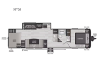 Hideout 32TQS Floorplan Image