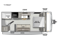 Wildwood Select T176BQGT Floorplan Image