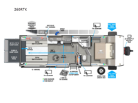 Wildwood FSX 260RTK Floorplan Image