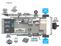 Wildwood FSX 175RTKX Floorplan Image