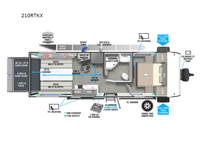 Wildwood FSX 210RTKX Floorplan Image