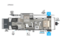 Wildwood FSX 275VCX Floorplan Image