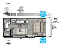 Wildwood FSX 167RBK Floorplan Image