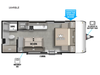 Wildwood FSX 164RBLE Floorplan