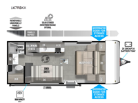 Wildwood FSX 167RBKX Floorplan Image