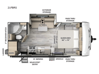 Flagstaff Micro Lite 21FBRS Floorplan Image