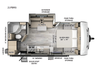 Flagstaff Micro Lite 21FBRS Floorplan Image