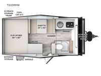 Flagstaff Hard Side High Wall Series T21DMHW Floorplan Image