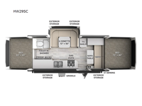 Flagstaff High Wall HW29SC Floorplan Image