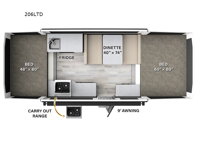 Flagstaff Limited Series 206LTD Floorplan Image