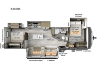 Flagstaff Classic 832DBS Floorplan Image