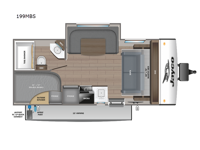 Jay Feather Micro 199MBS Floorplan Image