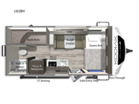 Kodiak Cub 162BH Floorplan Image