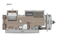 Jay Flight 280FKS Floorplan Image