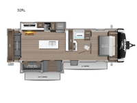 Jay Feather 32RL Floorplan Image