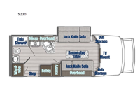BT Cruiser 5230 Floorplan Image