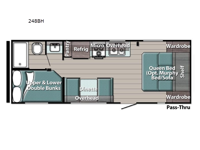 Kingsport Ultra Lite 248BH Floorplan Image