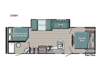 Kingsport Ultra Lite 268BH Floorplan Image