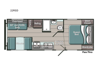 Kingsport Ultra Lite 22RSD Floorplan Image