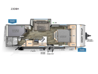 Cherokee Grey Wolf 23DBH Floorplan Image