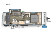 Cherokee Grey Wolf 23MK Floorplan Image