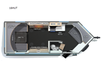 Cherokee Grey Wolf 16HUT Floorplan Image