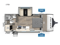 Cherokee Alpha Wolf 17CB Floorplan Image