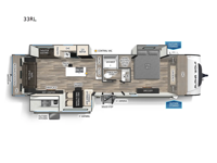 Cherokee Alpha Wolf 33RL Floorplan Image