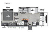 Freedom Express Ultra Lite 259FKDS Floorplan Image