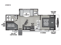 Freedom Express Ultra Lite 258BHS Floorplan Image