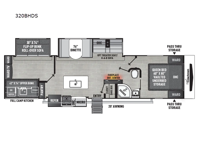 Freedom Express Ultra Lite 320BHDS Floorplan Image