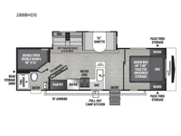 Freedom Express Ultra Lite 288BHDS Floorplan Image