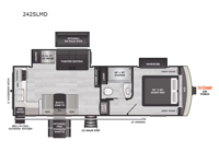 Arcadia Super Lite 242SLMD Floorplan Image