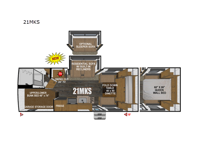 Creek Side Mountain Series 21MKS Floorplan Image