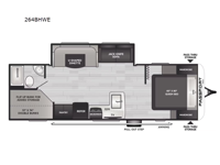 Passport Classic 264BHWE Floorplan Image