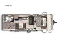 Colorado 24BHCWE Floorplan Image