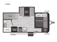 Springdale Classic Mini 1760BH Floorplan