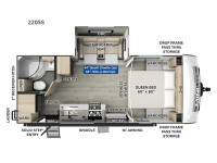 Rockwood Mini Lite 2205S Floorplan