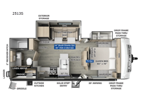 Rockwood Mini Lite 2513S Floorplan Image