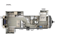 Rockwood Ultra Lite 2908RL Floorplan Image