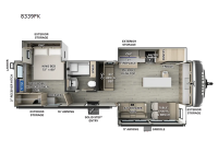 Rockwood Signature 8339FK Floorplan