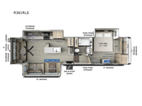 Rockwood Signature R361RLS Floorplan Image