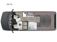 Westfalia Wave Pop Top Floorplan Image