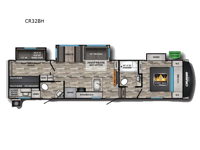 Cruiser Aire CR32BH Floorplan Image