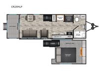 Cruiser Aire CR25MLP Floorplan Image