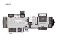 Alpine 3303CK Floorplan