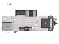 Hideout Sport Double Axle 269DB Floorplan Image